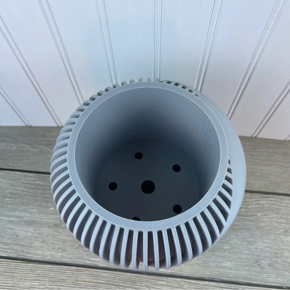 Indoor Flower Pot,The Narvo Planter Pot w/ Drainage Hole & Drip Tray